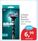 Mach3 Rasierer Angebote von Gillette bei budni Stade für 6,99 €