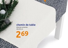 Action Guesnain - chemin de table Promo chemin de table dans le catalogue Action "Petits prix, grands sourires" à Guesnain