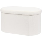 Pouf de rangement en teddy - Action en promo chez Action Drancy à 12,88 €