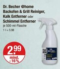 Backofen & Grill Reiniger im Angebot bei V-Markt in Kempten Backofen & Grill Reiniger Angebote von Dr. Becher @home bei V-Markt Kempten für 2,99 €