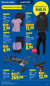 Promotion Pantalon Molleton dans le prospectus Lidl, valable du 17/09/2026 au 23/09/2026 Promo Pantalon Molleton dans le catalogue Lidl du moment à la page 59