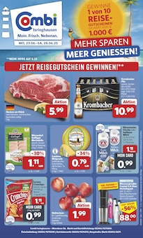 combi Steinhagen Prospekt der aktuellen Woche, gültig von 23.06.2025 bis 28.06.2025 Aktueller combi Steinhagen Prospekt "Markt - Angebote" mit 33 Seiten