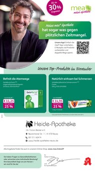 Aktueller mea - meine apotheke Prospekt "Unsere November-Angebote" für Neuss Aktueller mea - meine apotheke Prospekt für Neuss mit Seiten