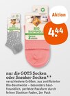 GOTS Socken oder Sneaker-Socken Angebote von nur die bei tegut Fürth für 4,44 €