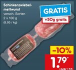 Schinkenzwiebelmettwurst von  im aktuellen Netto Marken-Discount Prospekt für 1,79 €
