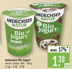 Bio Jogurt Angebote von Andechser bei Marktkauf Schorndorf für 1,39 €