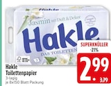 Toilettenpapier im EDEKA Prospekt Toilettenpapier von Hakle im aktuellen EDEKA Prospekt für 2,99 €