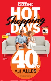 Höffner Prospekt: "Hot Shopping Days", 4 Seiten, 22.04.2026 - 05.05.2026