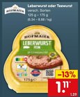 Leberwurst oder Teewurst Angebote von Rohmayer bei Netto Marken-Discount Trier für 1,11 €