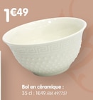 Bol en céramique à 1,49 € dans le catalogue B&M