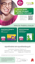mea - meine apotheke Prospekt für Düsseldorf mit 4 Seiten mea - meine apotheke Prospekt für Düsseldorf: "Unsere Oktober-Angebote", 4 Seiten, 01.10.2026 - 31.10.2026