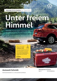 Volkswagen Prospekt für Dortmund mit 1 Seite Volkswagen Prospekt für Dortmund: "Endlich wieder Sommer", 1 Seite, 01.06.2022 - 31.08.2022