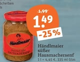 süßer Hausmachersenf von Händlmaier im aktuellen tegut Prospekt für 1,49 €