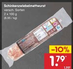 Aktuelles Schinkenzwiebelmettwurst Angebot bei Netto Marken-Discount in Freiburg (Breisgau) ab 1,79 €