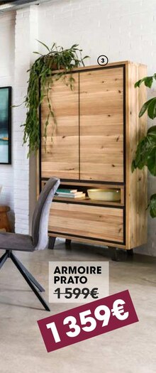 H&H St Isidore - ARMOIRE PRATO Promo ARMOIRE PRATO dans le catalogue H&H "Soldes & Promos" à St Isidore