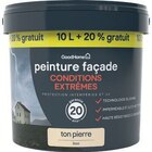 Peinture(d) façade conditions extrêmes ton pierre 10 L + 20% gratuit - GoodHome - Castorama à Annemasse Peinture(d) façade conditions extrêmes ton pierre 10 L + 20% gratuit - GoodHome en promo chez Castorama Annemasse à 54,90 €