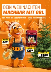 Aktueller OBI Prospekt mit Weihnachtsdekoration, "DEIN WEIHNACHTEN MACHBAR MIT OBI.", Seite 1