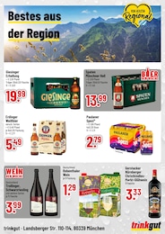 Trinkgut Muenchner Hell im Prospekt Trinkgut Muenchner Hell im Prospekt
