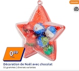 Promo Décoration de Noël avec chocolat à 0,89 € dans le catalogue Action à Les Herbiers