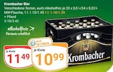 Bier Angebote von Krombacher bei GLOBUS Oberhausen für 10,99 €