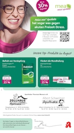 Aktueller mea - meine apotheke Apotheken Prospekt in Mönchweiler und Umgebung, "Unsere August-Angebote" mit 4 Seiten, 01.08.2025 - 31.08.2025