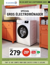 Prospectus E.Leclerc à Xaronval, "SPÉCIAL GROS ÉLECTROMÉNAGER", 8 pages de promos valables du 26/08/2025 au 06/09/2025