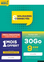 Catalogue La Poste à Toulon, avec 1 pages Prospectus La Poste à Toulon, "Solidaires & connectés", 1 pages, 15/05/2020 - 28/05/2020