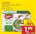 Spinat von iglo im aktuellen Netto Marken-Discount Prospekt