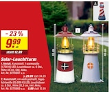 Solar-Leuchtturm Metall im aktuellen toom Baumarkt Prospekt