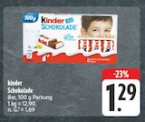 Schokolade im Angebot bei EDEKA in Jena Schokolade Angebote von Kinder bei EDEKA Jena für 1,29 €
