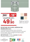Peinture velours 163 faubourg 2,5 l - LIBÉRON en promo chez LEROY MERLIN Saintes à 49,90 €