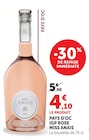 Promo Pays d'Oc IGP Rosé à 4,10 € dans le catalogue Super U à Bazas