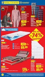 Lidl Bettdecke im Prospekt 