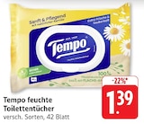 feuchte Toilettentücher bei EDEKA im Bitburg Prospekt für 1,39 €