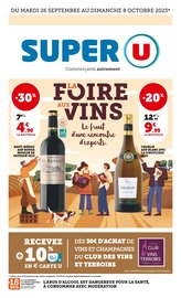 Prospectus Supermarchés Super U en cours à Épinay-sur-Orge et alentours, "La foire aux vins", 32 pages, 26/09/2023 - 08/10/2023 Catalogue Supermarchés Super U en cours à Épinay-sur-Orge et alentours, "La foire aux vins", 32 pages, 26/09/2023 - 08/10/2023