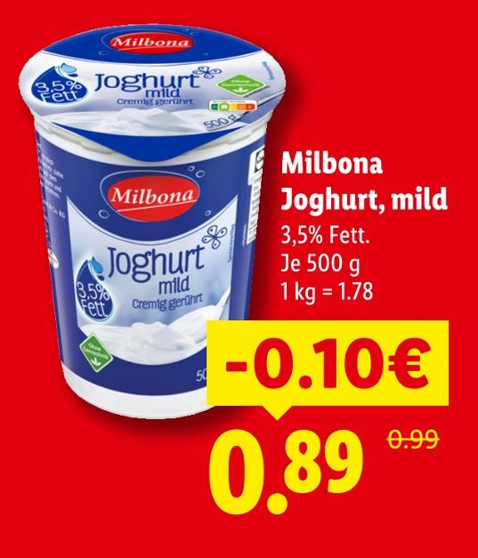 Joghurt, mild
