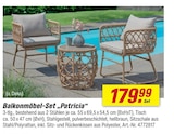 Aktuelles Balkonmöbel-Set Patricia Angebot bei toom Baumarkt in Oberhausen ab 179,99 €