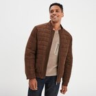 Blouson aspect suédine zippé Liberto marron homme à 29,99 € dans le catalogue La Halle