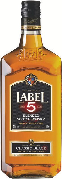 Blended Whisky - LABEL 5 dans le catalogue Carrefour Scotch whisky - LABEL 5 à 11,60 € en promo chez Carrefour