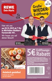 REWE Prospekt für Frankfurt mit 28 Seiten REWE Prospekt "Dein Markt" für Frankfurt, 28 Seiten, 01.12.2025 - 06.12.2025