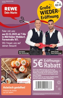 Aktueller REWE Prospekt "Dein Markt" Seite 1 von 30 Seiten für Mörfelden-Walldorf