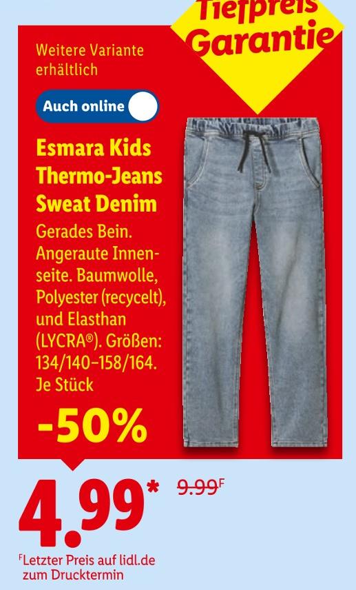 Thermo-Jeans Sweat Denim