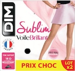 Lot de 2 collants sublim - DIM - Intermarché Super à Cannes Lot de 2 collants sublim - DIM en promo chez Intermarché Super Cannes à 5,45 €
