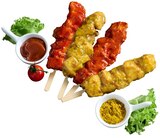 Aktuelle Hähnchen Angebote bei REWE in Gelsenkirchen Aktuelles Hähnchenspieß mariniert Curry Angebot bei REWE in Gelsenkirchen ab 1,79 €