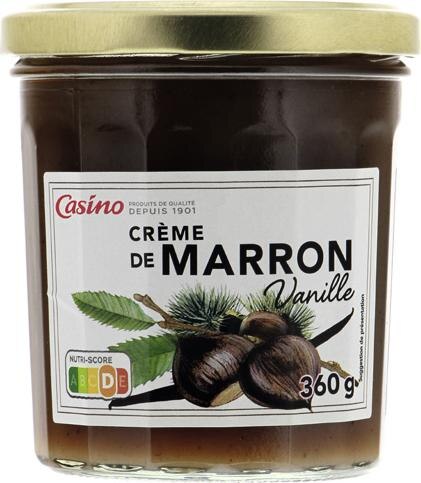 Crème de marron vanille