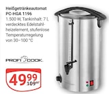 Heißgetränkeautomat PC-HGA 1196 Angebote von Profi Cook bei GLOBUS Neubrandenburg für 49,99 €