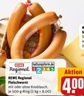 Aktuelle Wurst Angebote bei REWE in Recklinghausen Aktuelles Fleischwurst Angebot bei REWE in Recklinghausen
