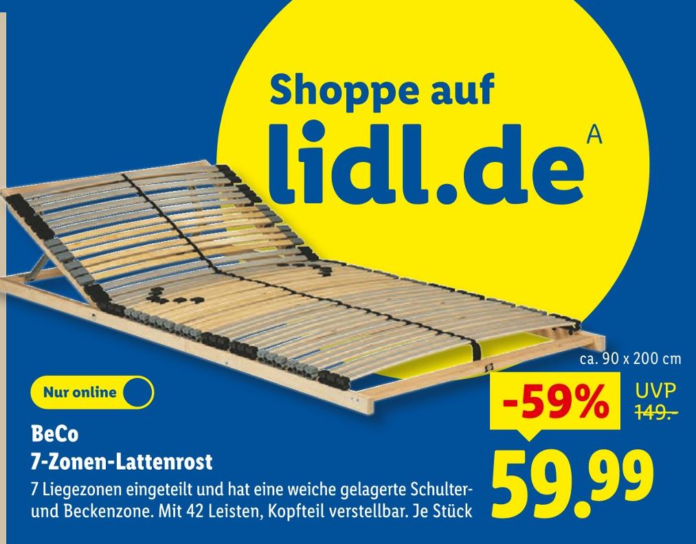 7-Zonen-Lattenrost