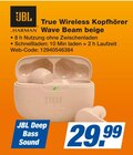 True Wireless Kopfhörer Wave Beam beige Angebote von JBL bei expert Lahr für 29,99 €