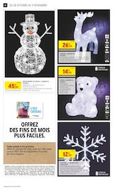 Promos Décoration Noël dans le catalogue "-60% DE REMISE IMMÉDIATE SUR LE 2ÈME" de Intermarché Hyper à la page 44